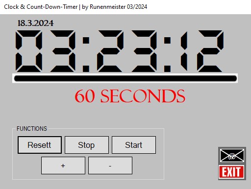 Clock & Count Down Timer