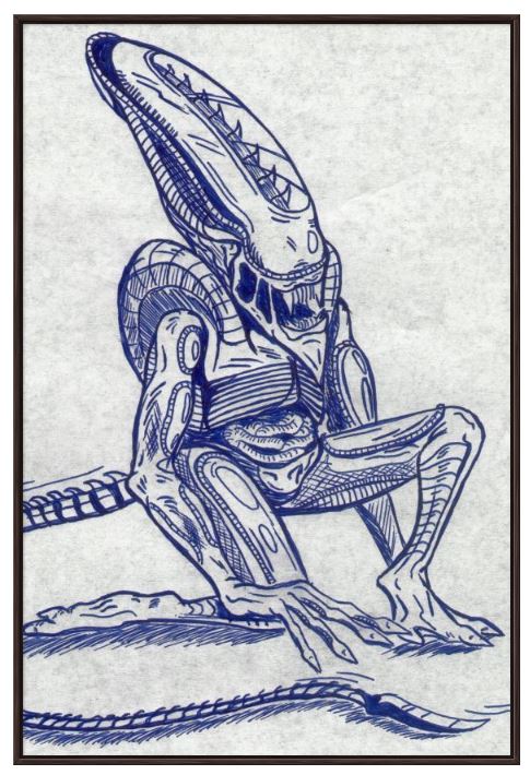Alien Drone - Skizze 2